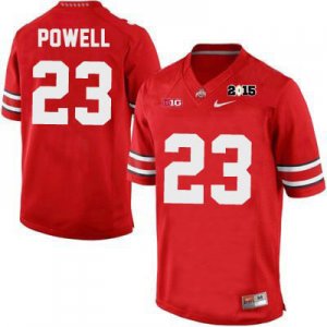 Men's NCAA Ohio State Buckeyes Tyvis Powell #23 College Stitched 2015 Patch Authentic Nike Red Football Jersey LX20N62FU